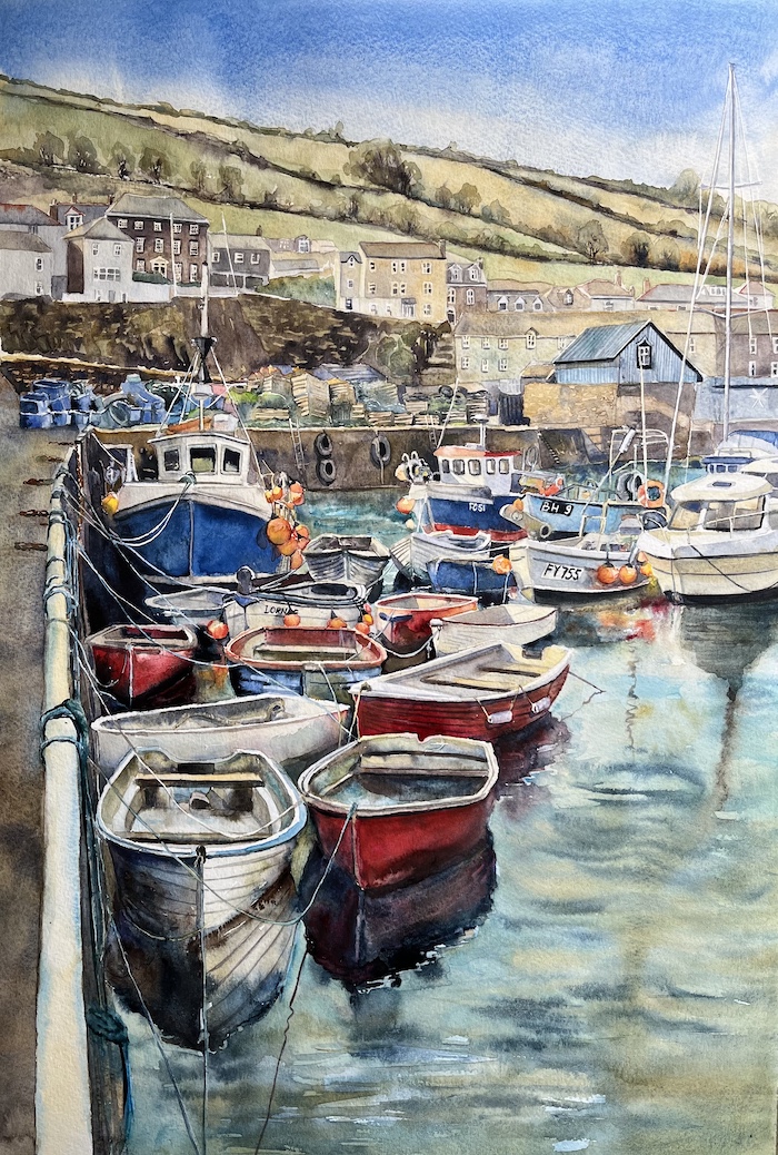 'All tied up at Mevagissey' by Jennifer Hudson