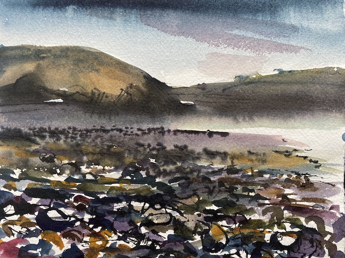'Damer Bay, low tide' by Sarah Chalmers