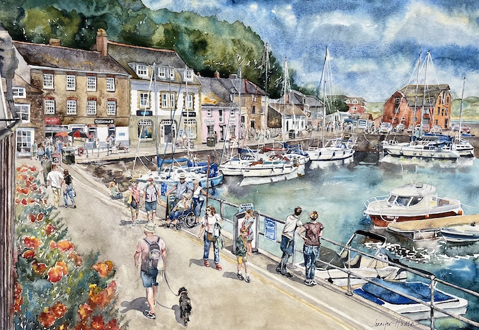 ‘A Stroll around Padstow Harbour’ by Jennifer Hudson 