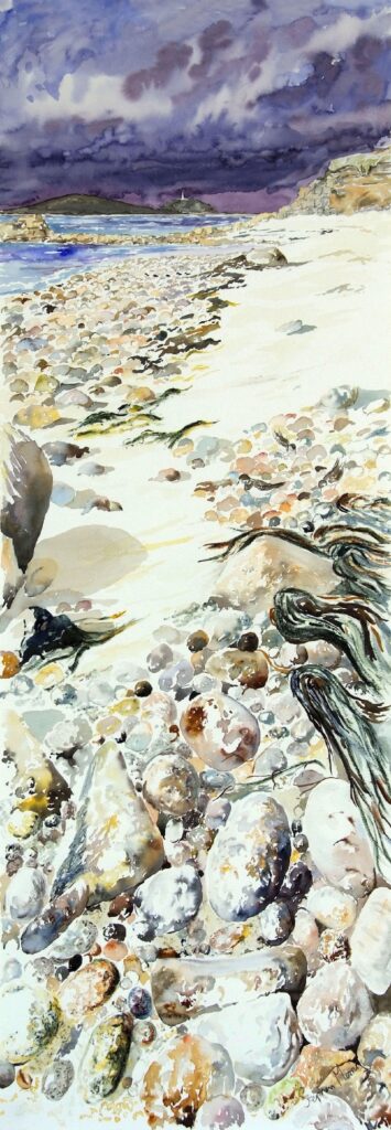 Winter on pendrathen by Stephen F Morris